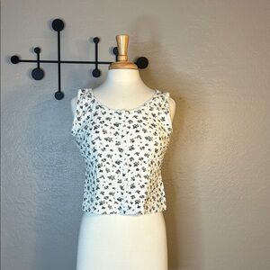 Petite Floral Sleeveless Women's Top